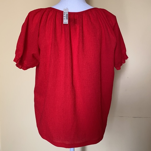 Madewell Texture & Thread Peasant Top size M - Picture 5 of 16